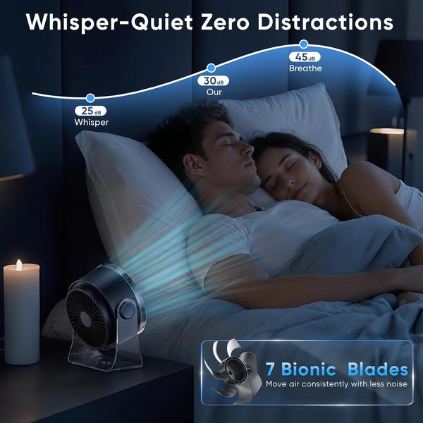 WhisperCool 360° Desk Fan